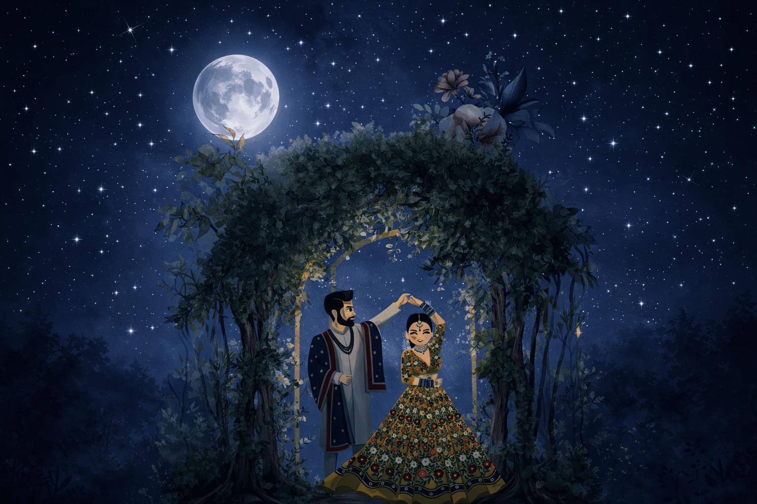 Cinematic Regal — premium wedding invitation theme